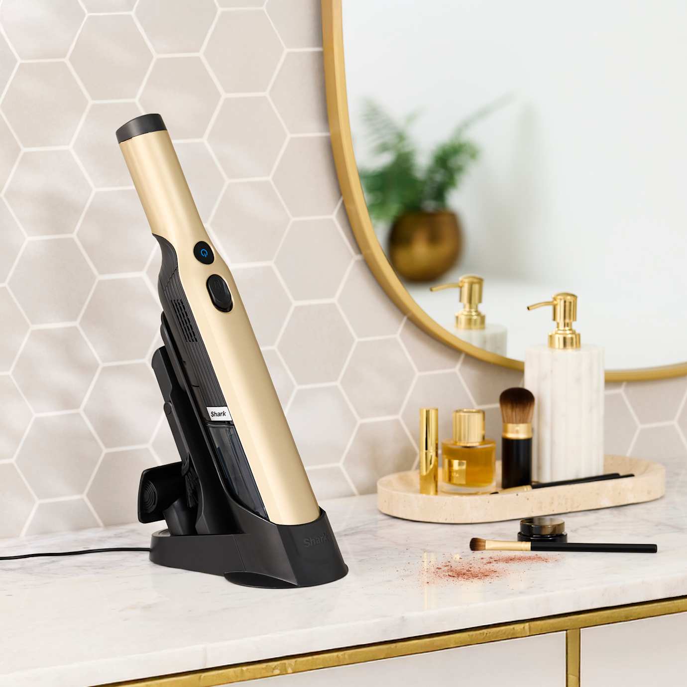 Shark WandVac Cordless Handheld Vacuum in French Gold - Image 3