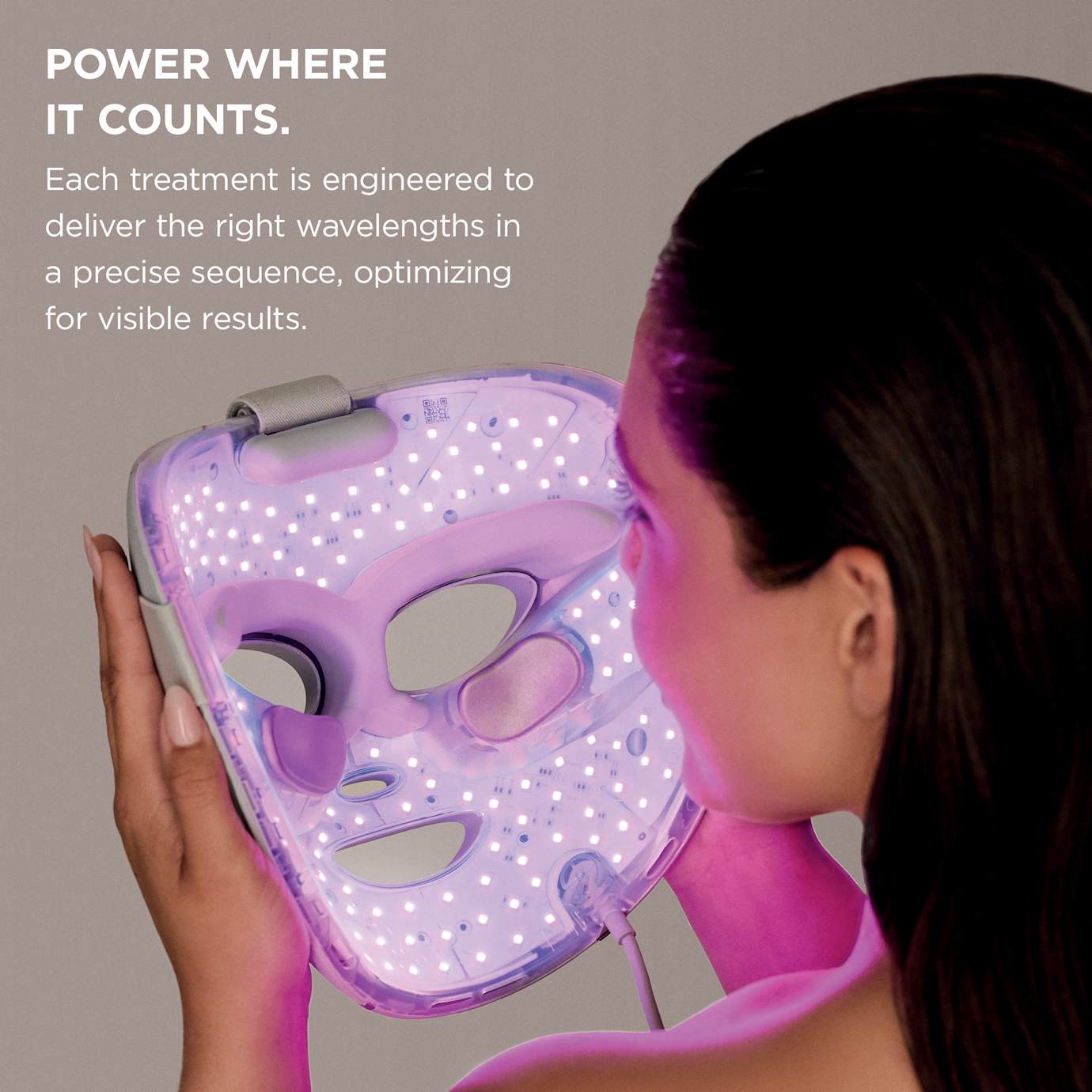 Shark CryoGlow LED Face Mask & Charging Stand in Blue - Image 4