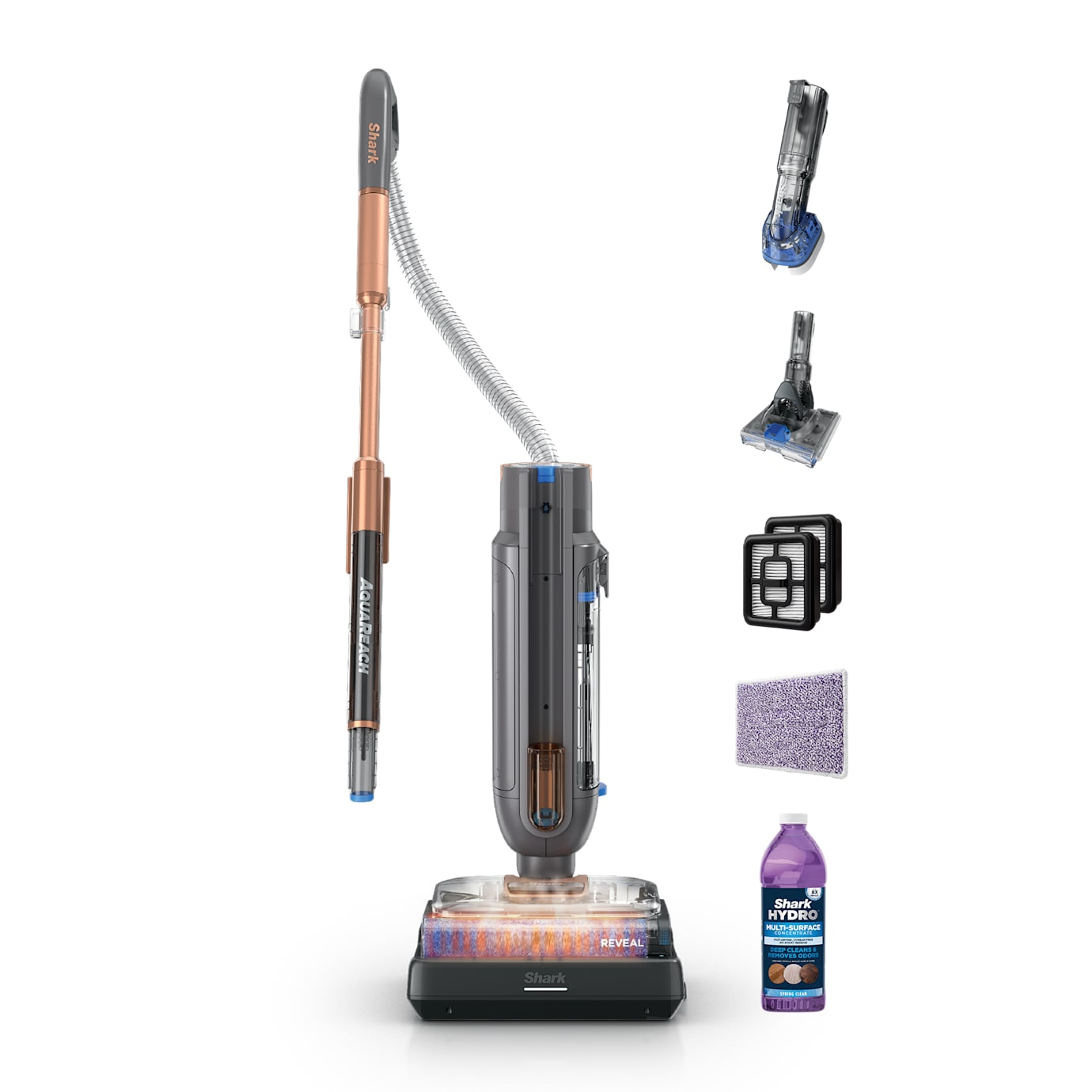 Shark AquaReach Pro Floor to Ceiling Vacuum Mop, Premium Bundle