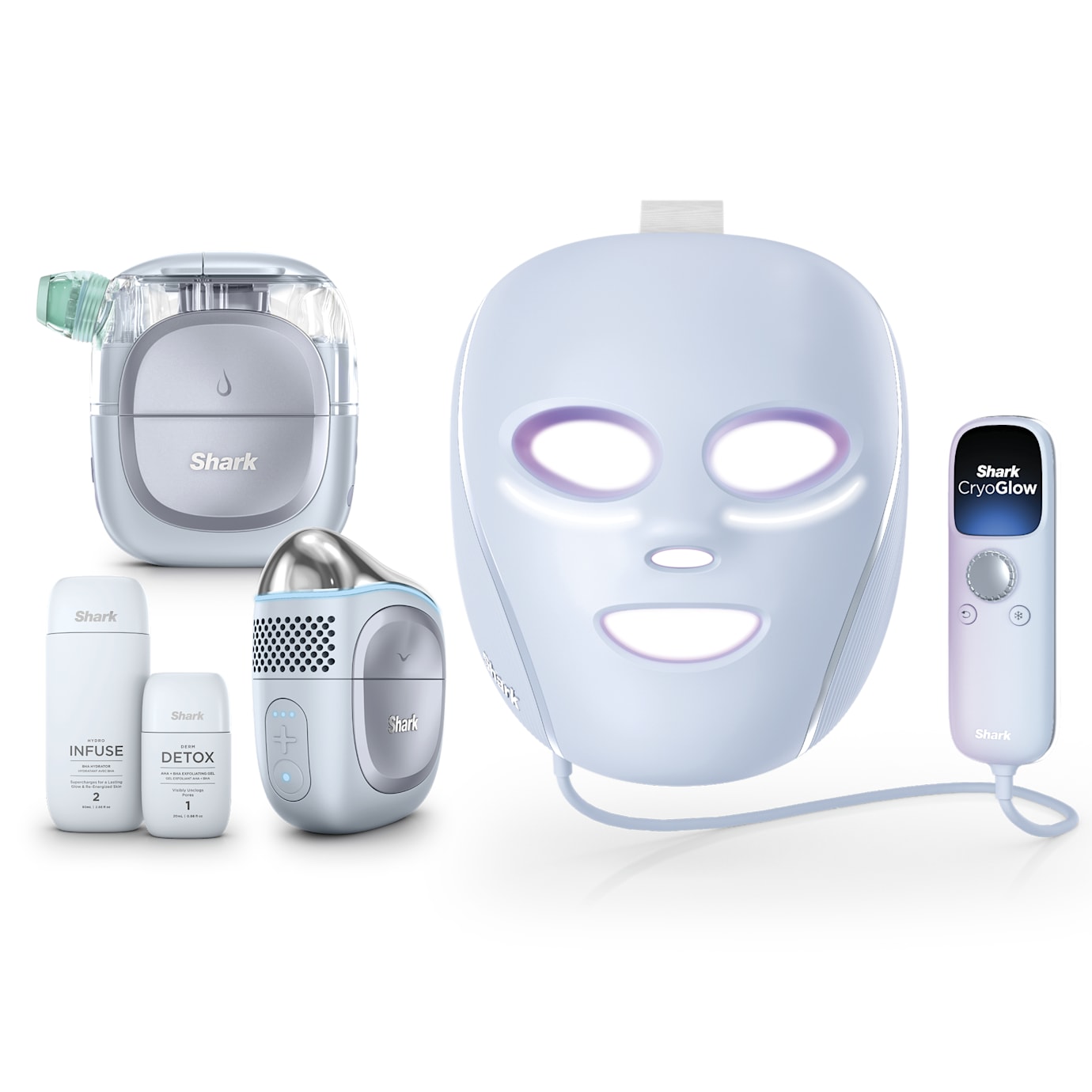 Shark CryoGlow, FacialPro Glow & Depuffi Bundle