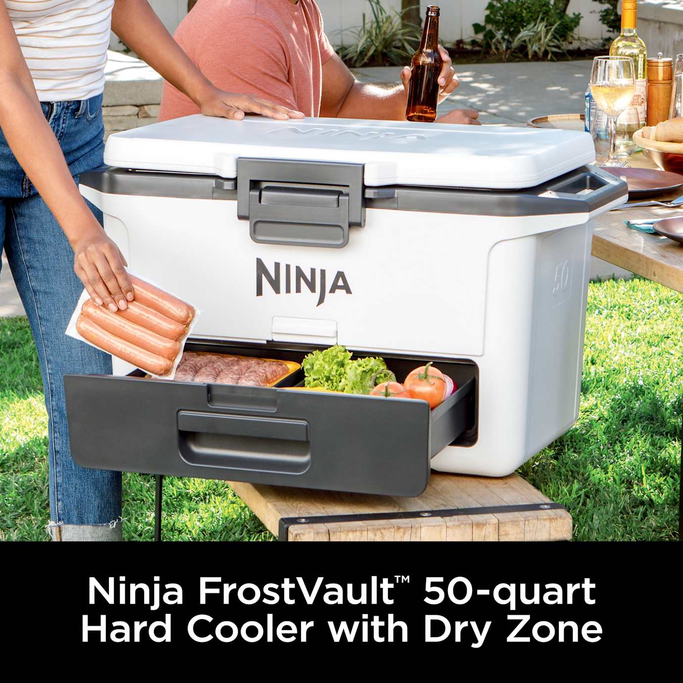 Ninja FrostVault 50qt Cooler in Cloud White - Image 2