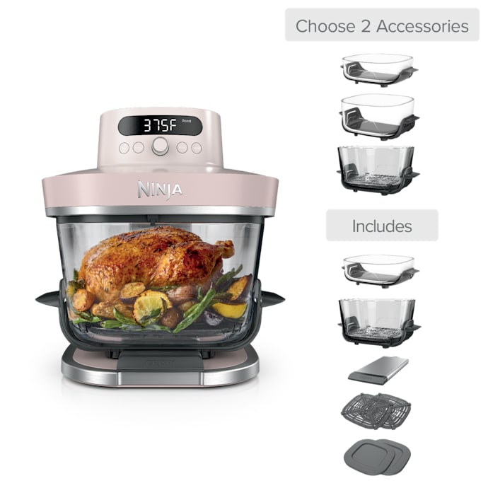 Shark|Ninja Build Your Own Ninja Crispi Pro Glass Air Fryer in Rose Quartz - Image 5