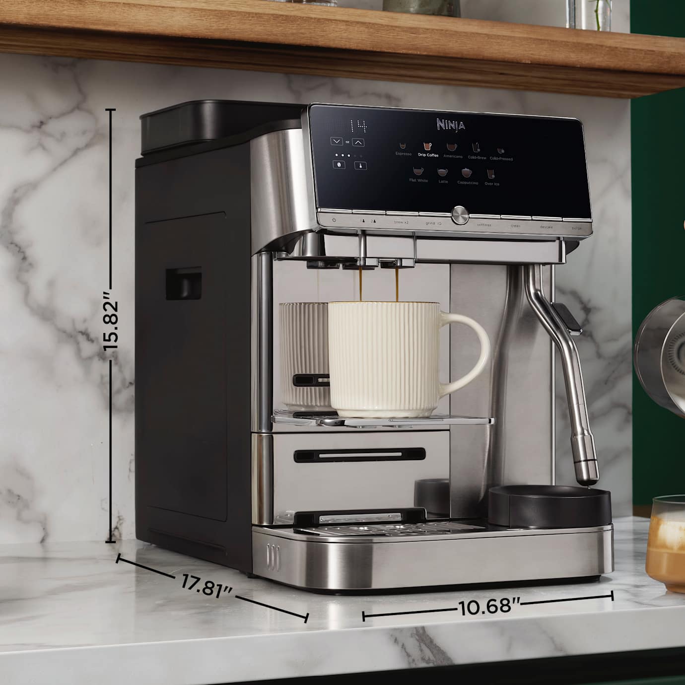 Shark-Ninja AutoBarista Fully Automatic Espresso Machine in Stainless Steel - Image 9