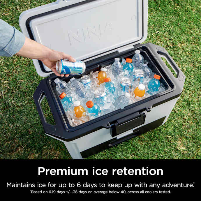 Ninja FrostVault 50qt Cooler in Cloud White - Image 13