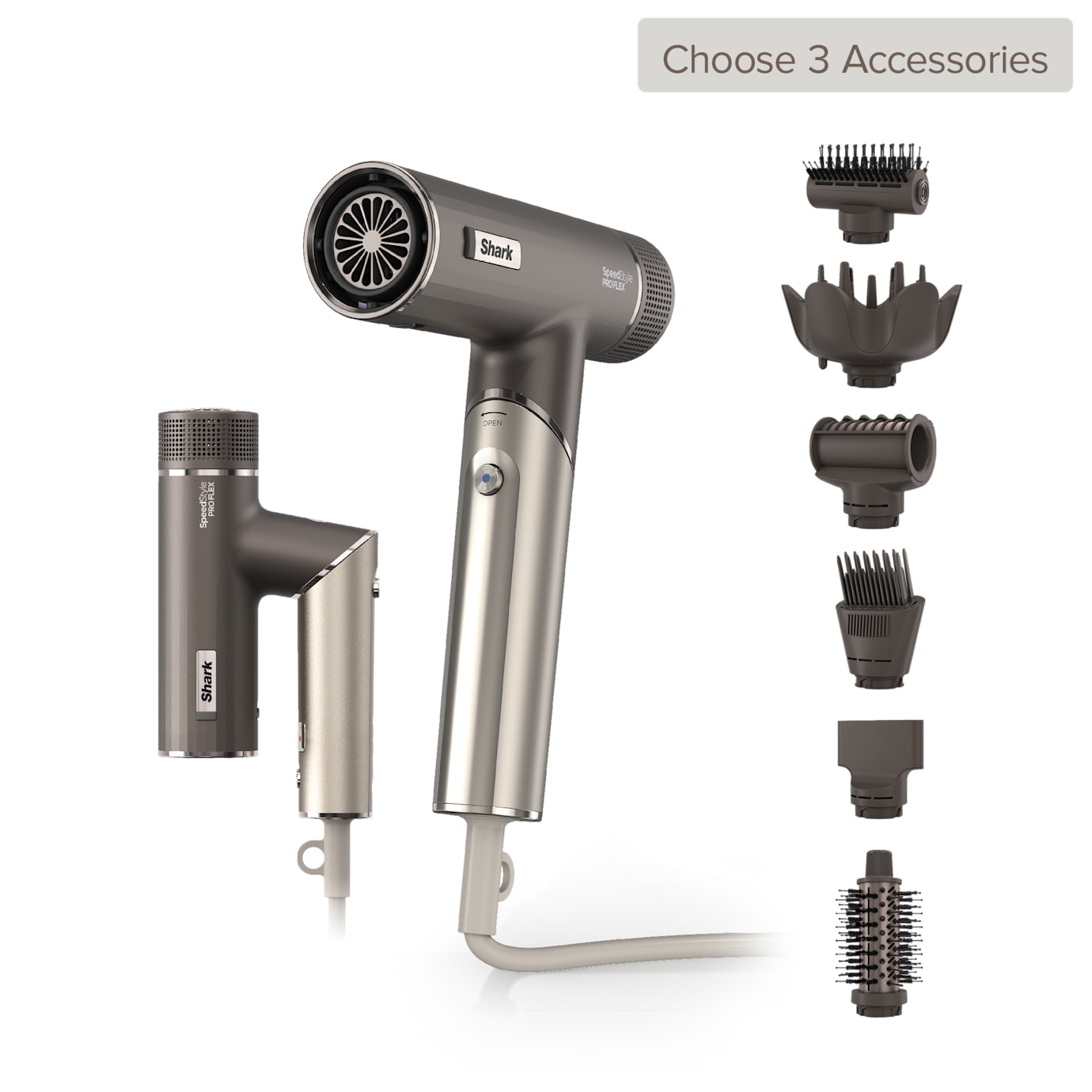 Shark-Ninja Build Your Own Shark-Ninja SpeedStyle Pro Flex Hair Dryer in Mocha