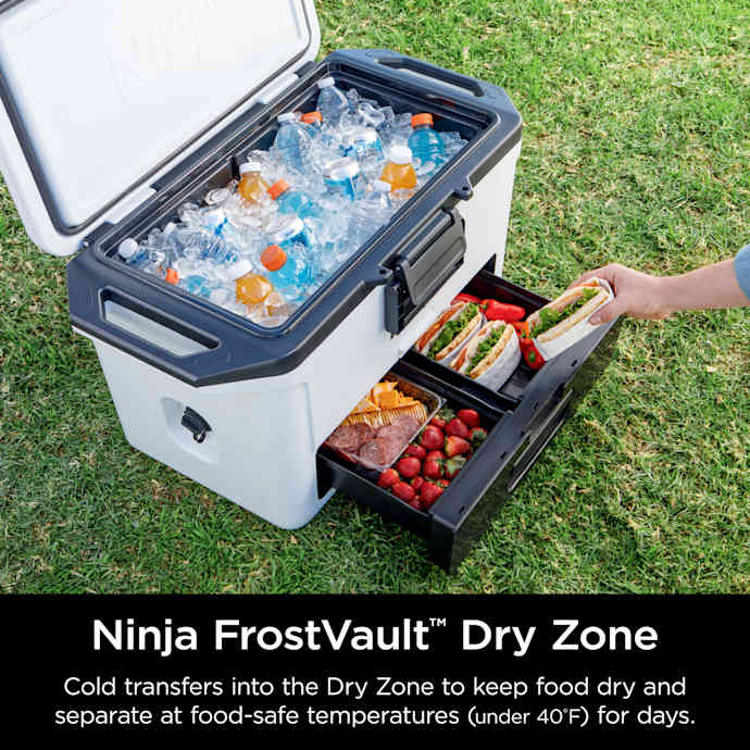 Ninja FrostVault 50qt Cooler in Cloud White - Image 12