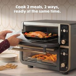 Alternative view of Ninja Double Oven Pro Smart XL Countertop Oven & Air Fryer, Stone Gold