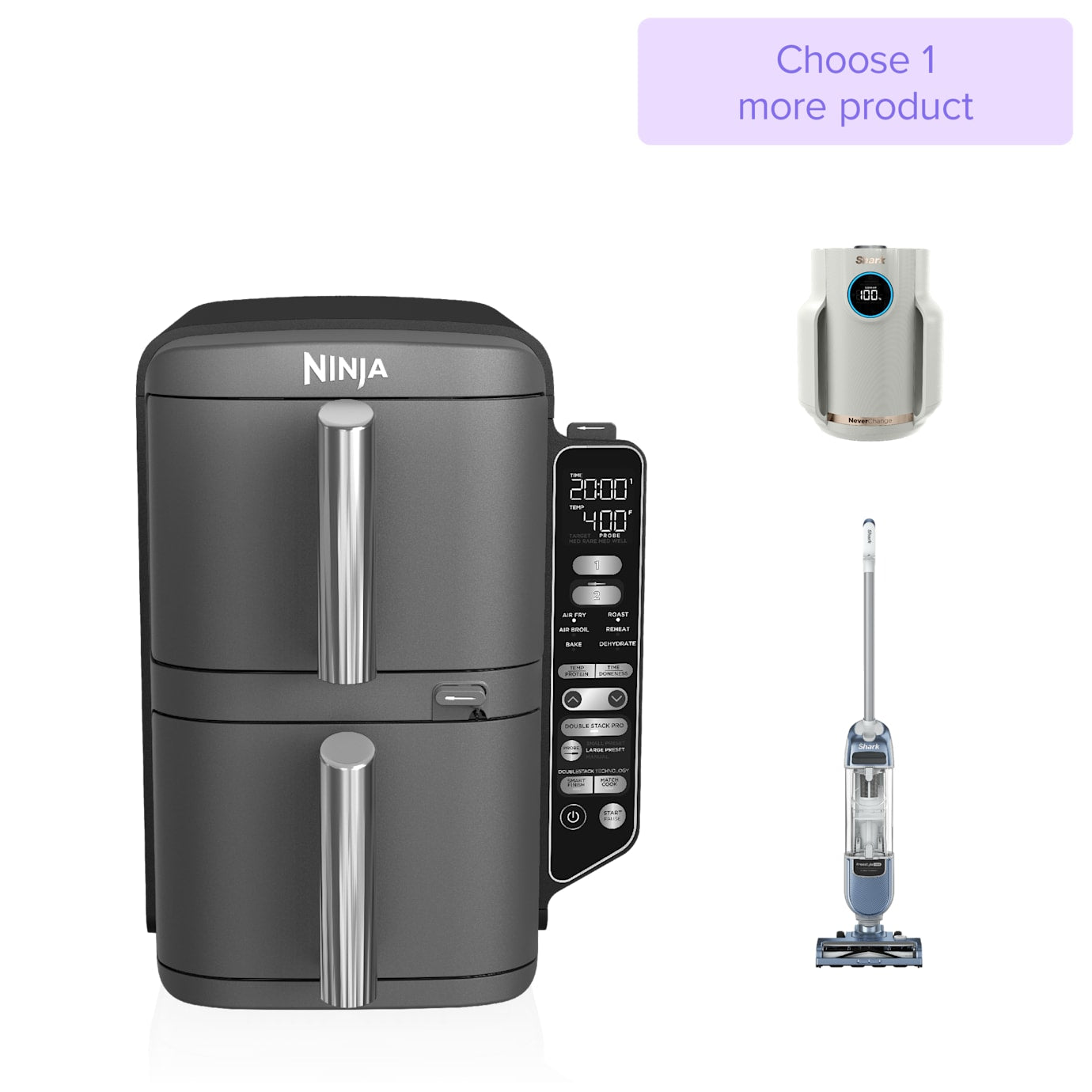 Shark|Ninja Build Your Own Ninja Air Fryer & Shark Home School Bundle