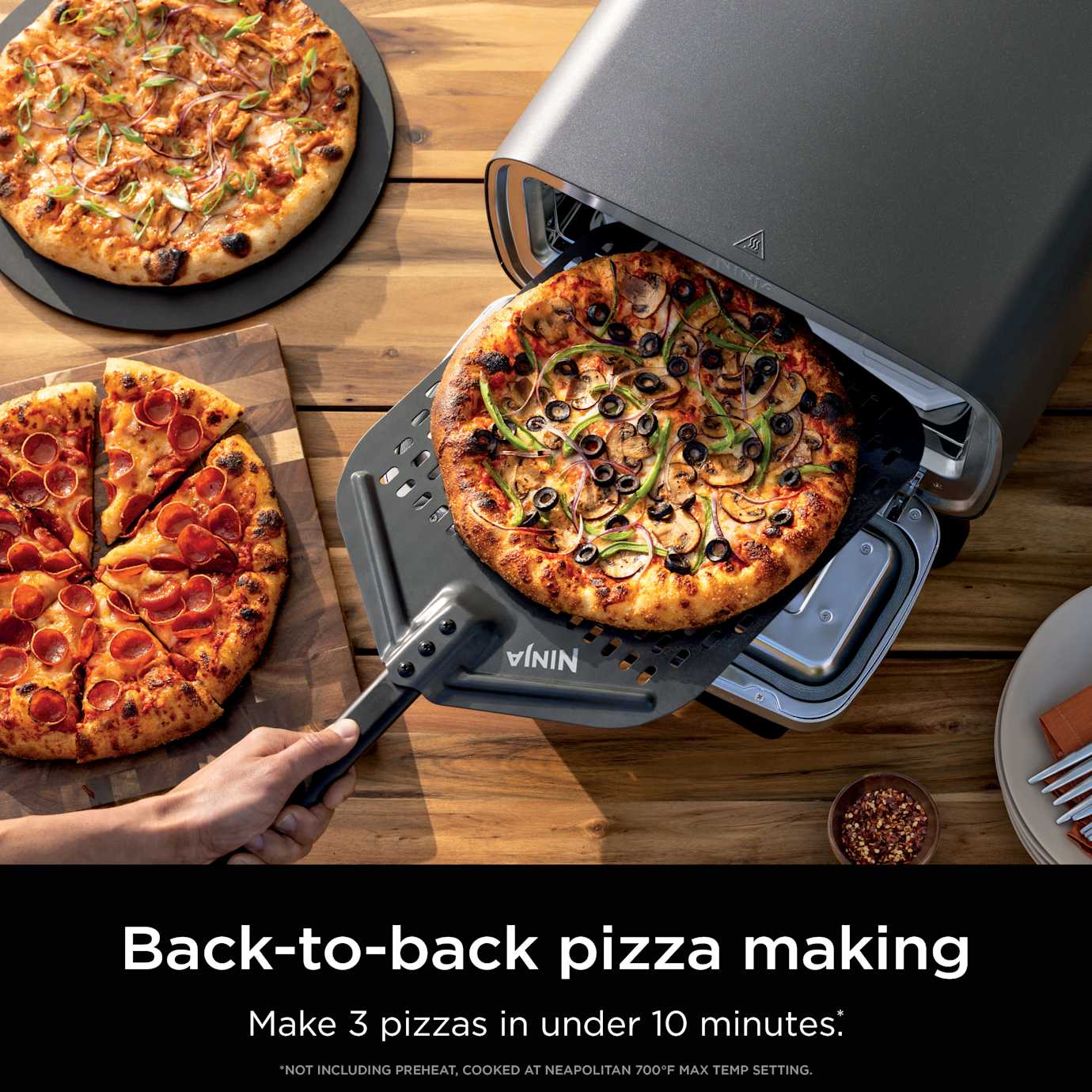 Ninja Artisan Pizza Oven with Pizza Peel Bundle - Image 4