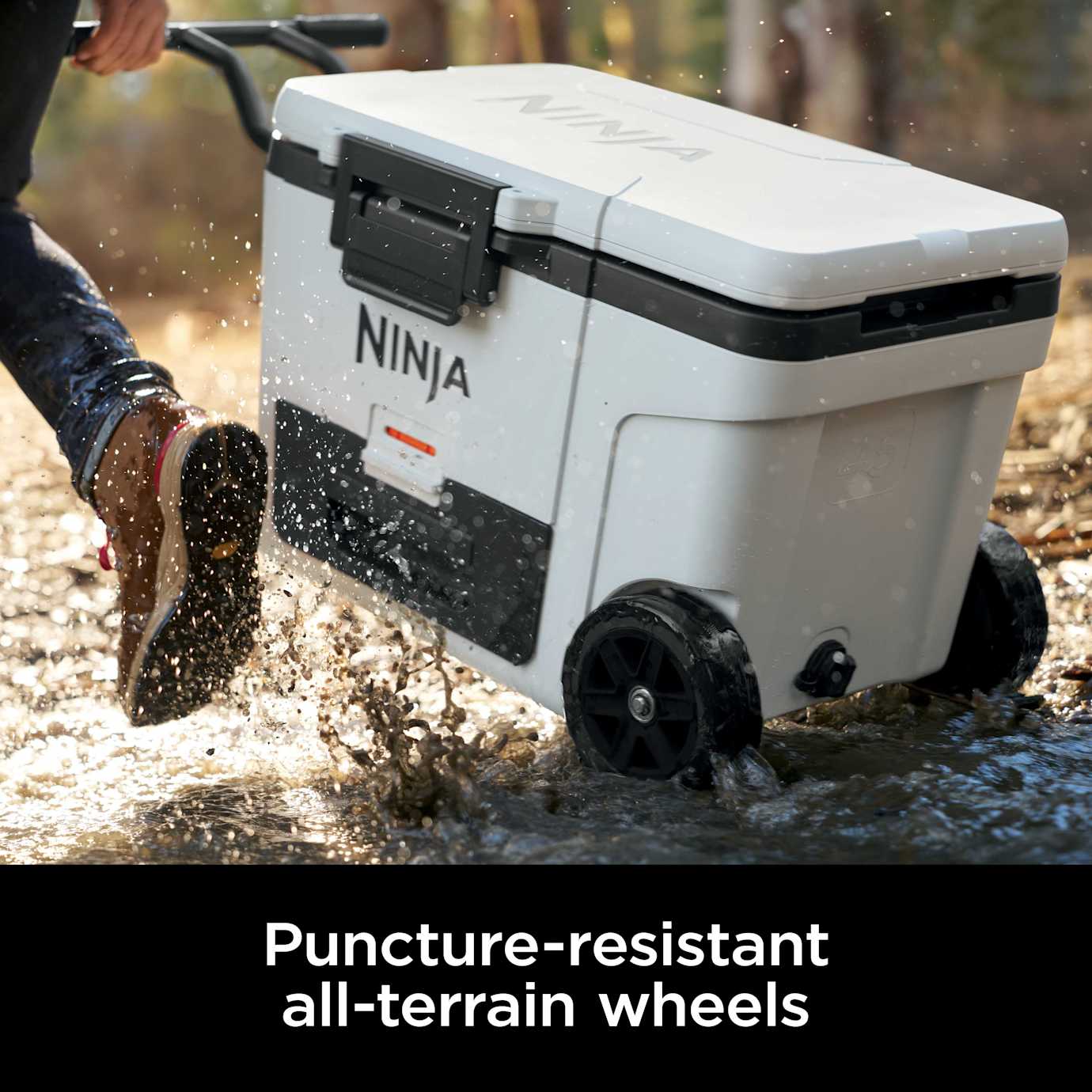 Ninja FrostVault 45qt Wheeled Cooler with Dry Zone in Pink - Image 12