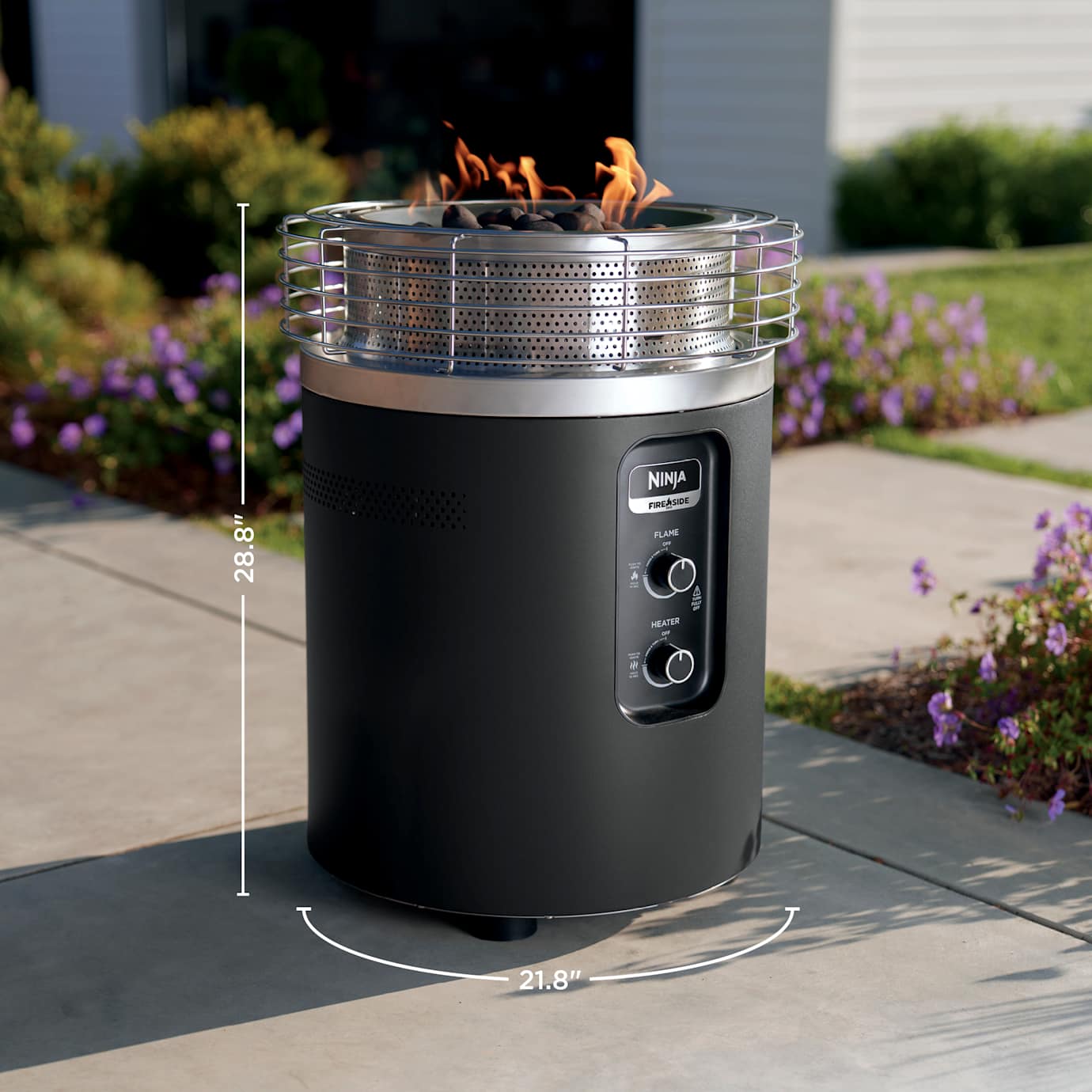 Ninja Fireside360 Outdoor Heater & Fire Pit with Cover Bundle - Image 9