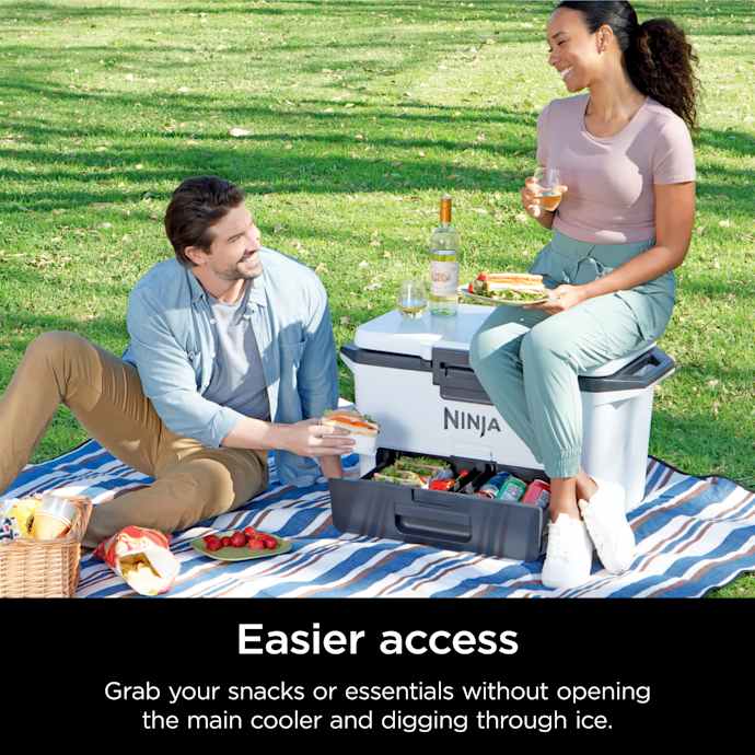 Ninja FrostVault 50qt Cooler in Cloud White - Image 16