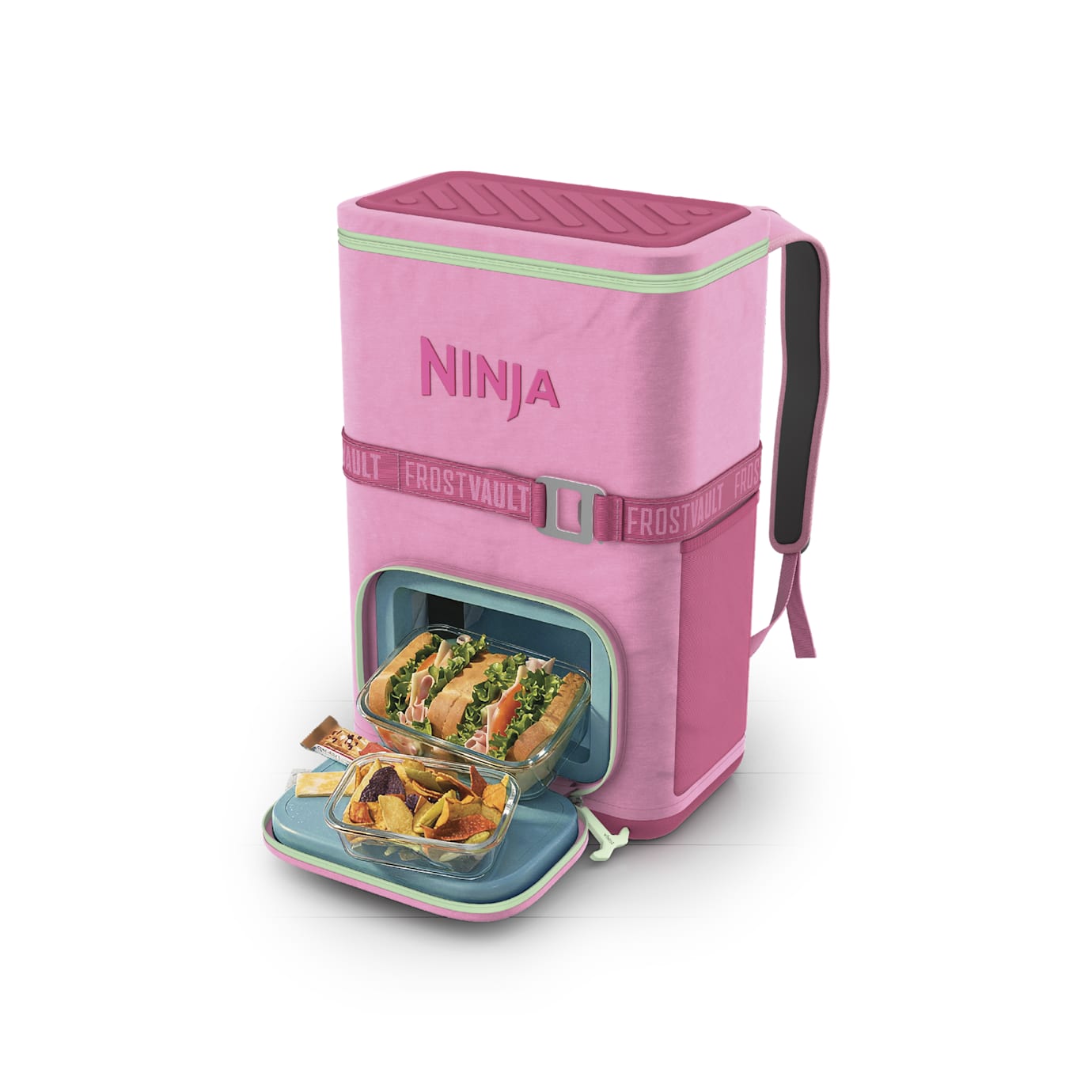 Shark-Ninja Outdoor FrostVault Go 24-Can Backpack Cooler in Pink