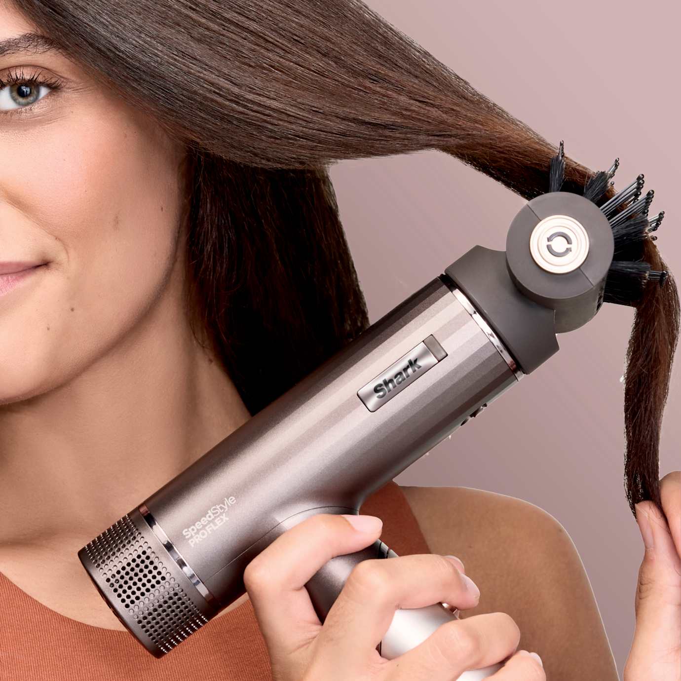 Shark SpeedStyle Hair Dryer ProFlex in Strawberry Matcha - Image 11