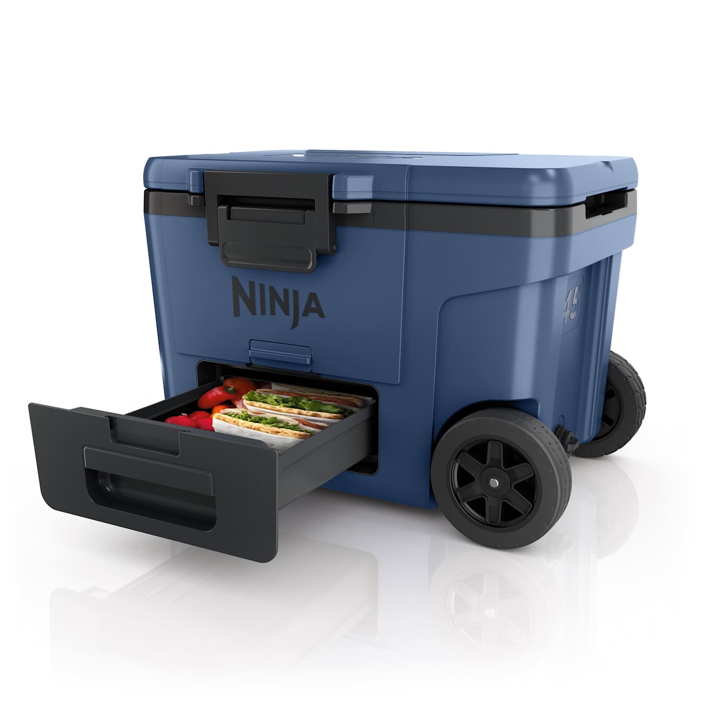 Shark-Ninja FrostVault 45qt Cooler with Wheels in Navy Blue