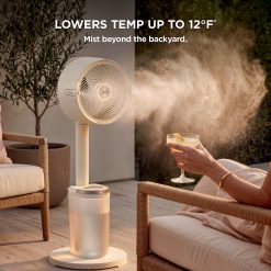 Alternative view of Shark FlexBreeze Pro Mist Indoor & Outdoor Fan in Butter