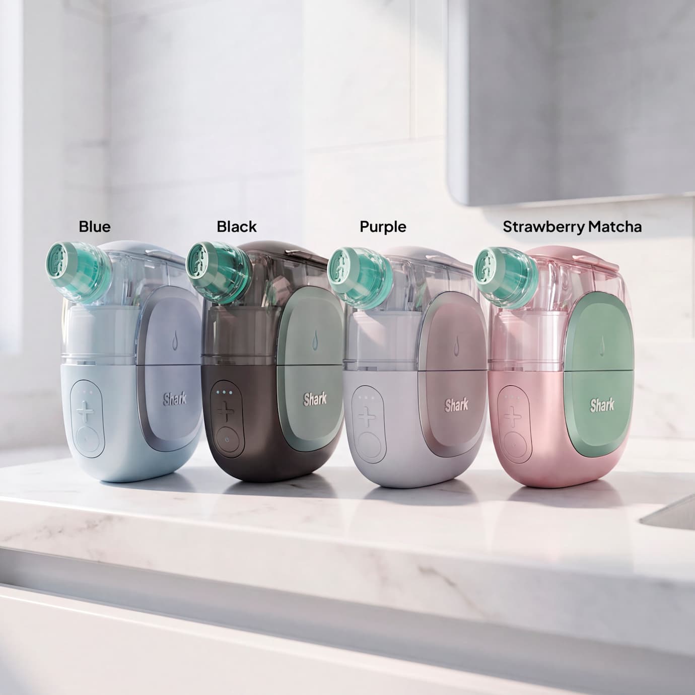 Shark FacialPro Glow & Depuffi At-Home Hydrating Facial System in Strawberry Matcha - Image 9
