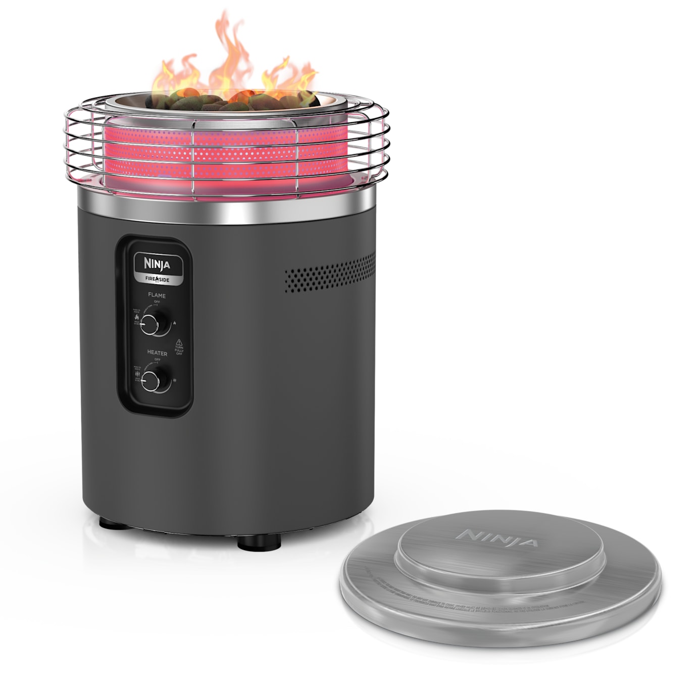 Shark-Ninja Fireside360 Fire Pit and Outdoor Heater with Top Cover