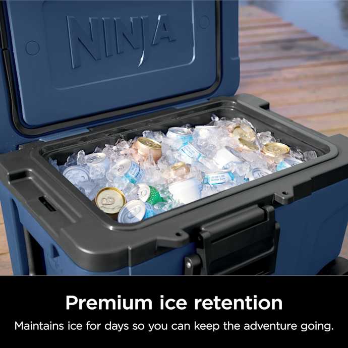 Shark-Ninja FrostVault 45qt Cooler with Wheels in Navy Blue - Image 12
