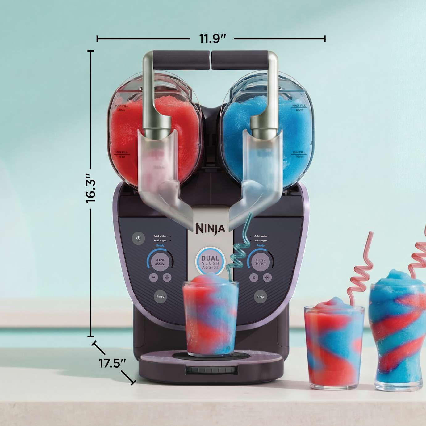 Ninja SLUSHi Twist Slushie Machine in Purple, 10+ Servings - Image 5