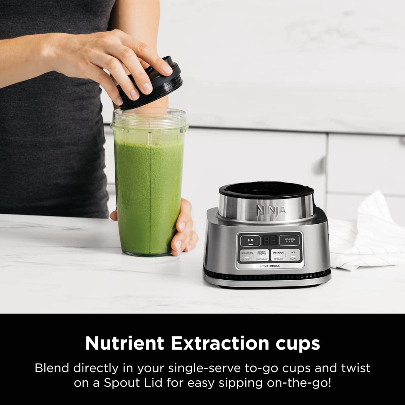 Ninja Shark|Ninja Foodi Smoothie Blender with Cups - Image 5