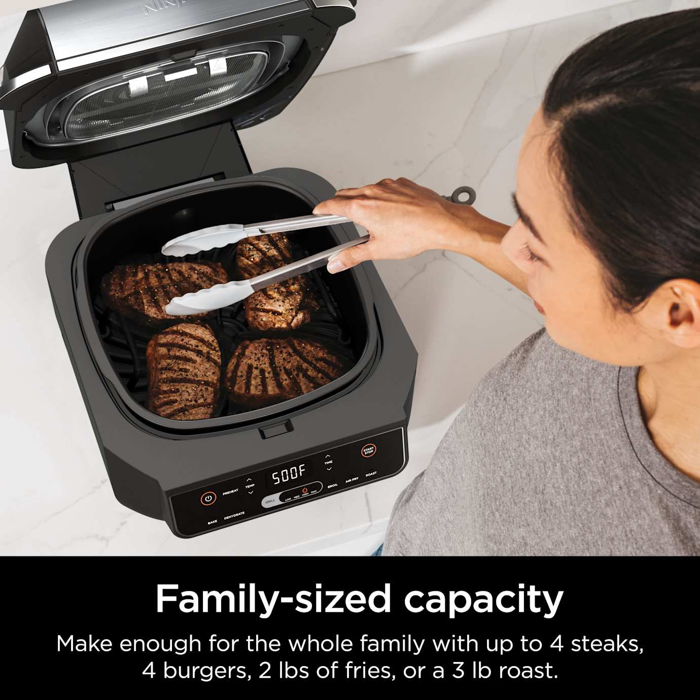 Shark-Ninja Shark-Ninja Foodi Indoor Grill and Air Fryer - Image 13