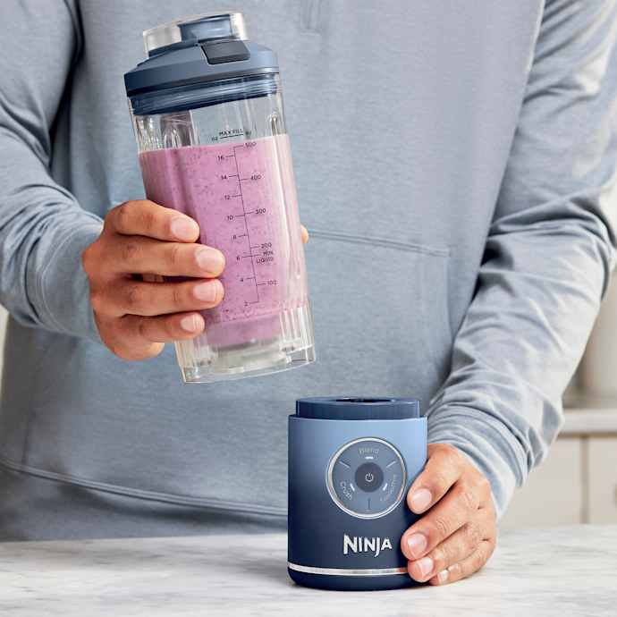 Shark-Ninja Blast Max Portable Blender in Dusty Pink - Image 11
