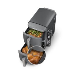 Ninja DoubleStack Double Basket Air Fryer and Thermometer