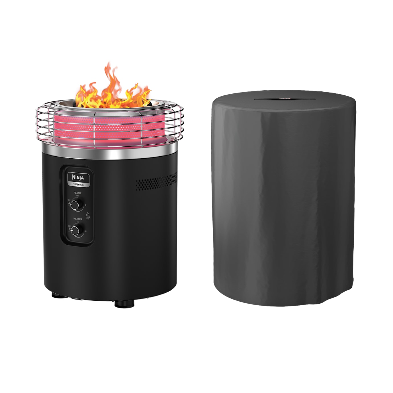 Ninja Fireside360 Outdoor Heater & Fire Pit with Cover Bundle