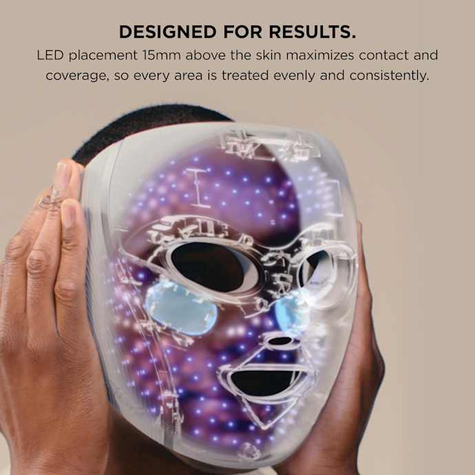 Shark-Ninja CryoGlow LED Face Mask in Frosted Green - Image 9