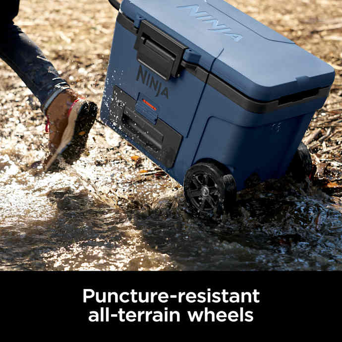 Shark-Ninja FrostVault 45qt Cooler with Wheels in Navy Blue - Image 13
