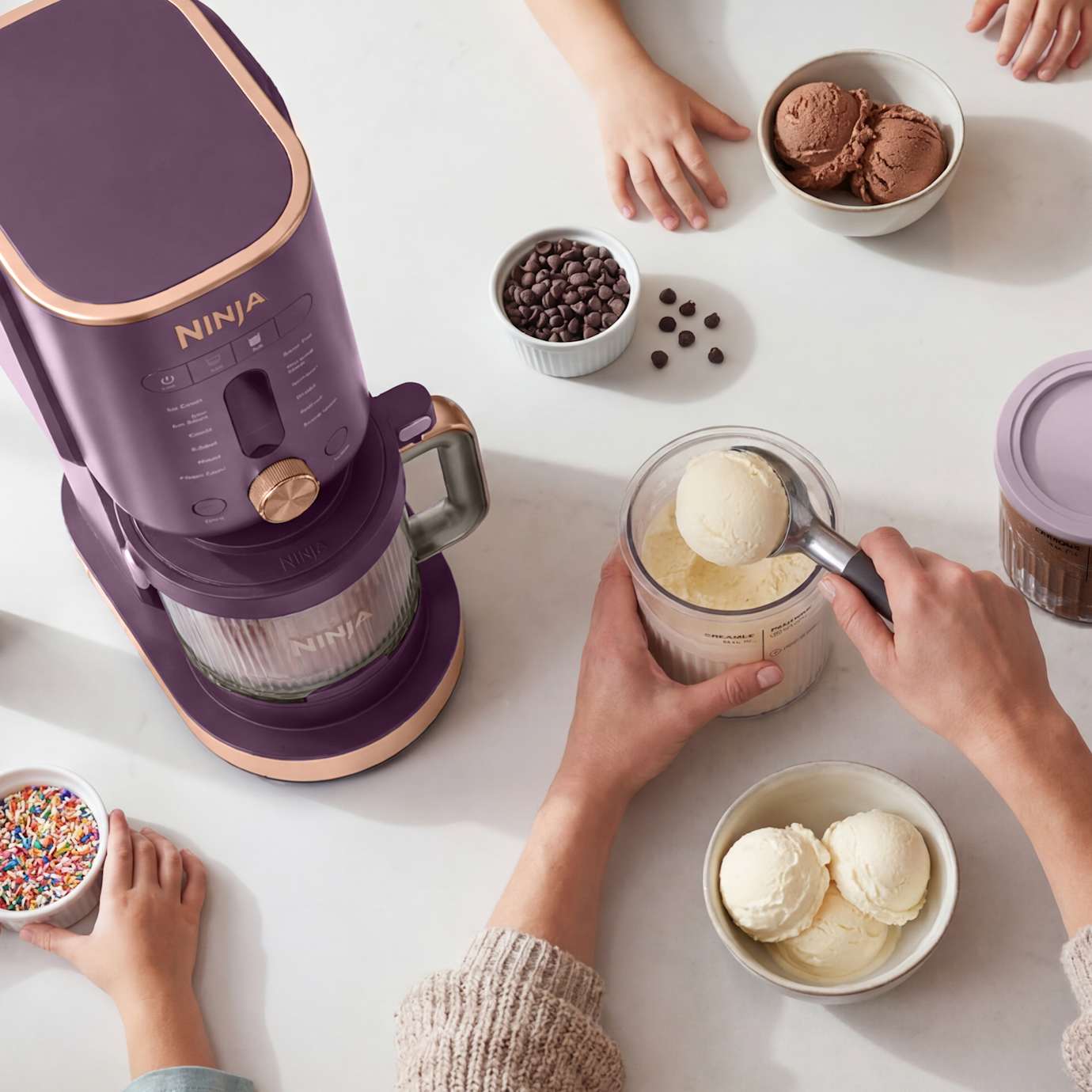 Ninja CREAMi Deluxe 11-in-1 Ice Cream Maker in Navy - Image 6