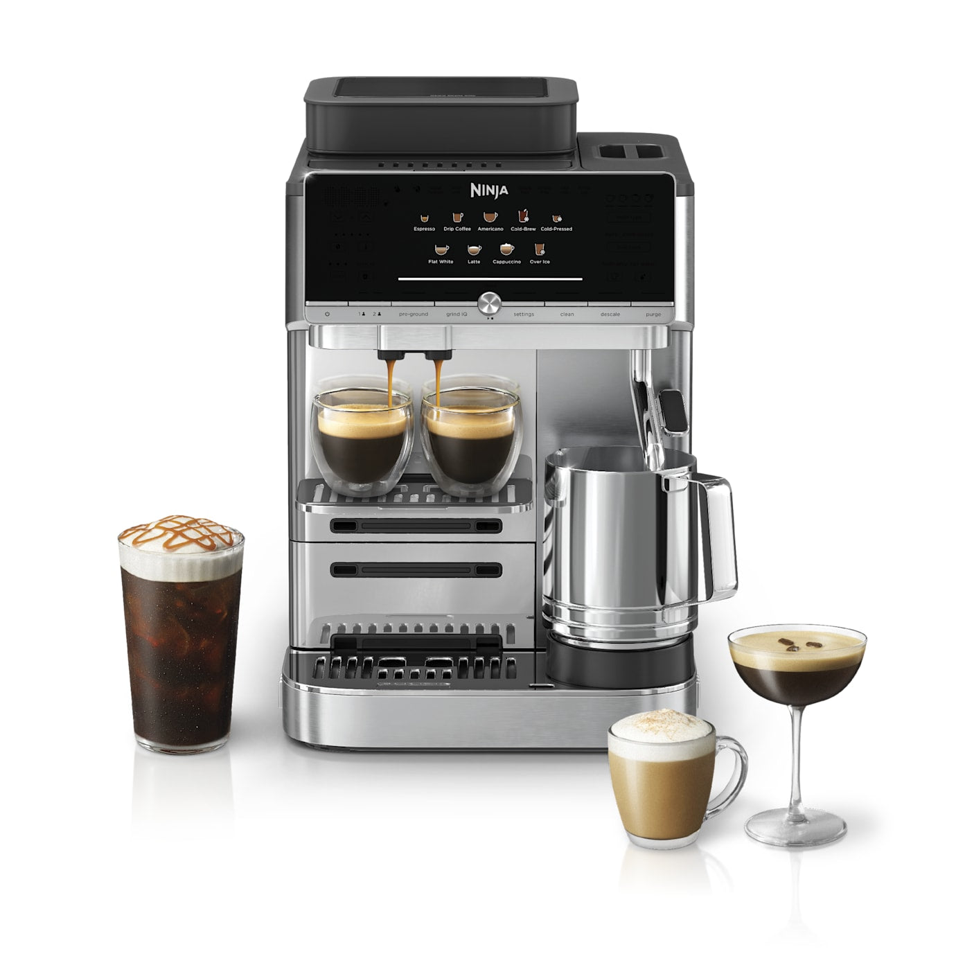Shark-Ninja AutoBarista Fully Automatic Espresso Machine in Stainless Steel