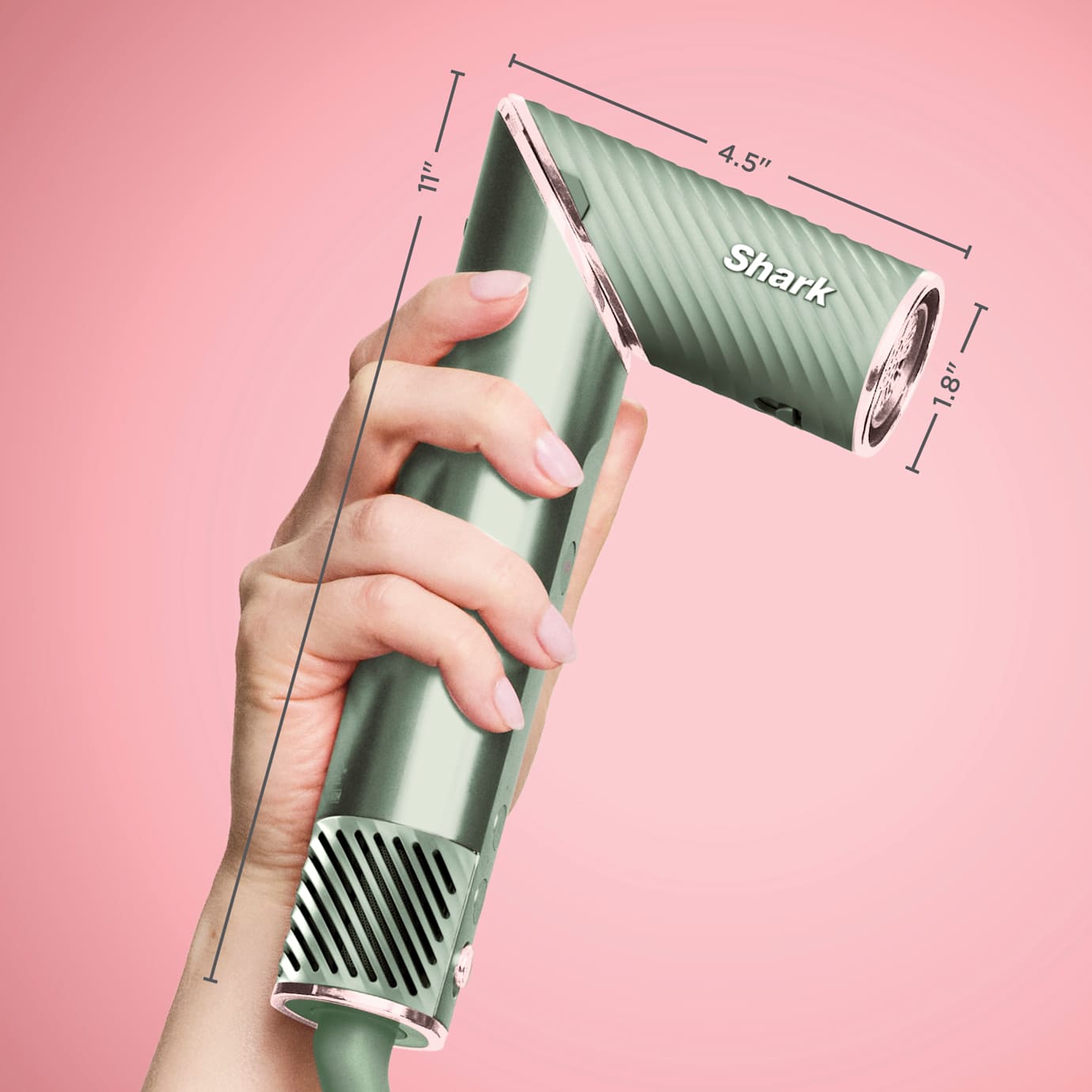 Shark FlexStyle IonCurl Air Styler & Curler in Strawberry Matcha - Image 4