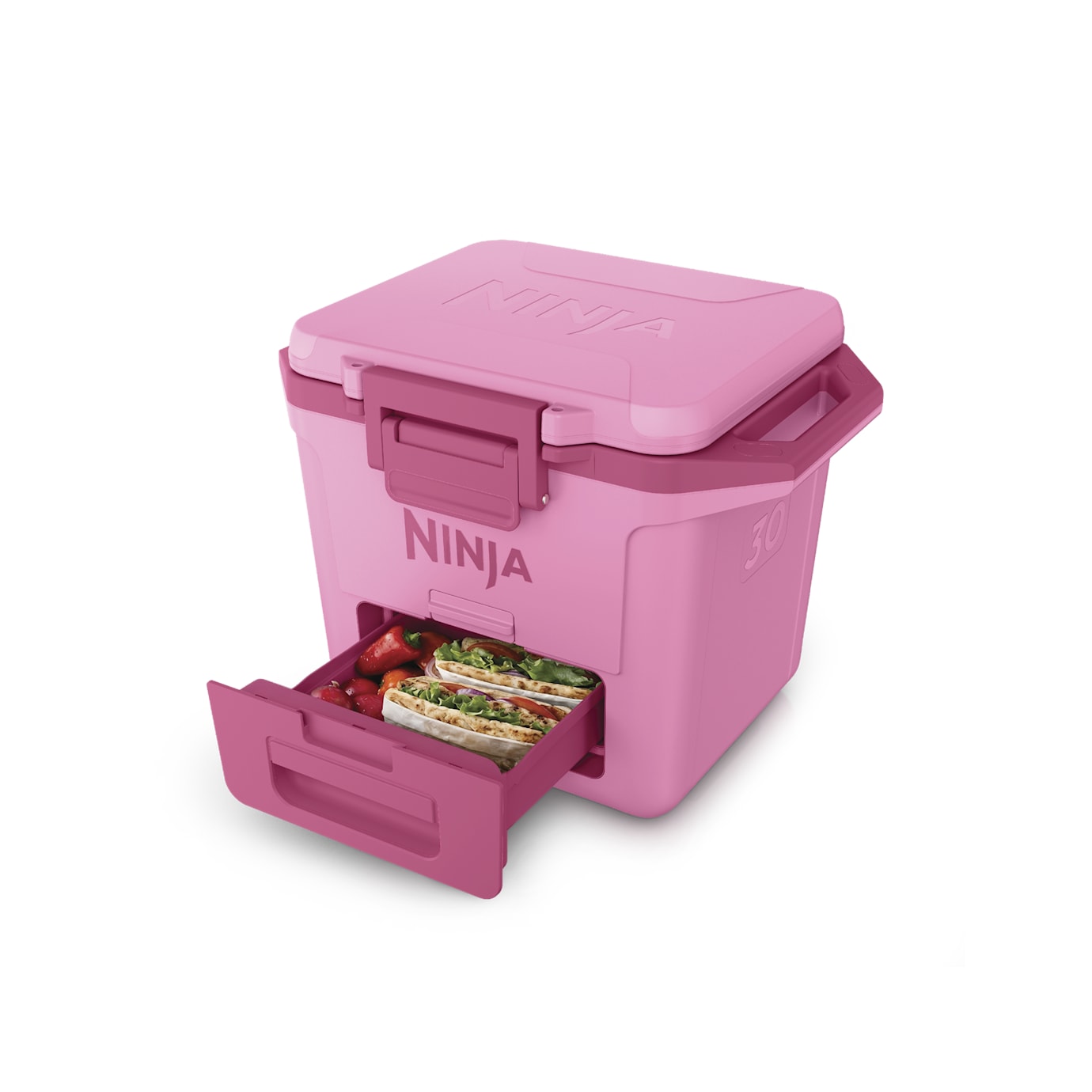 Shark-Ninja FrostVault 30qt Hard Cooler with Cold Dry Zone in Pink - Image 13