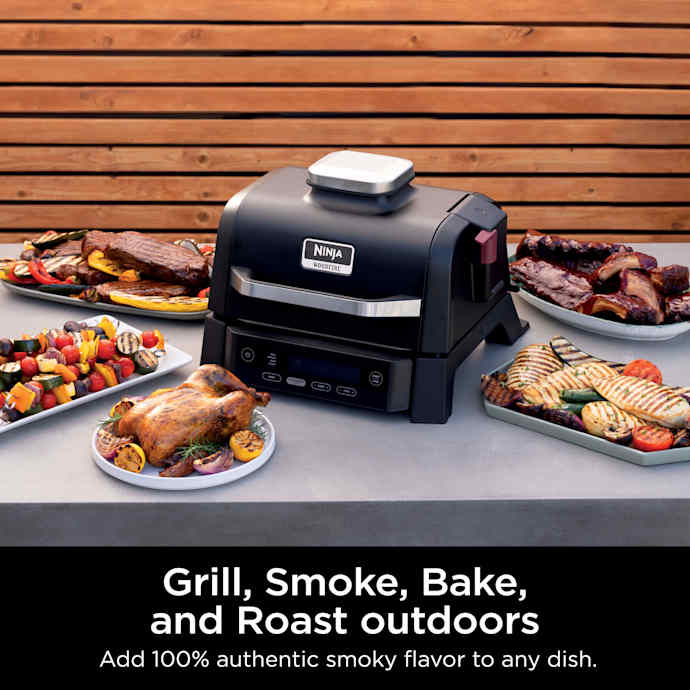 Ninja Woodfire Outdoor Grill and Smoker Stand Bundle - Image 11
