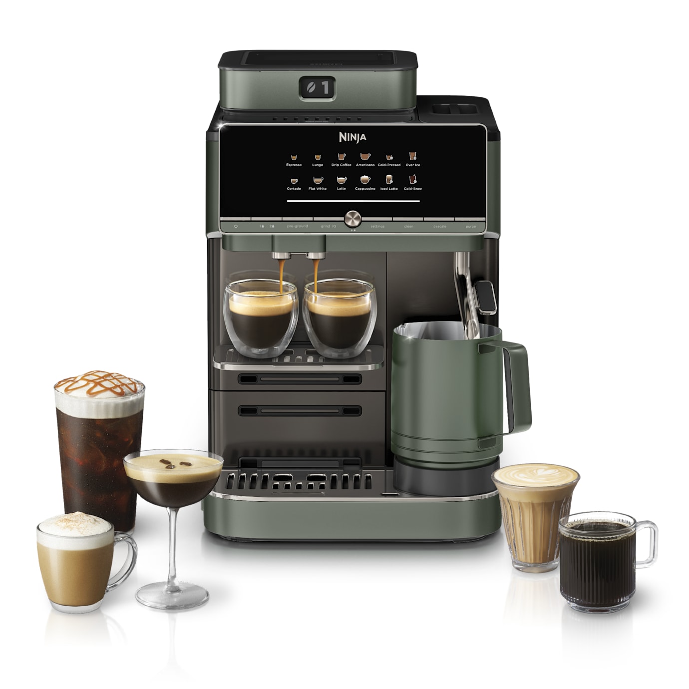 Shark-Ninja AutoBarista Pro Fully Automatic Espresso Machine in Vista Green