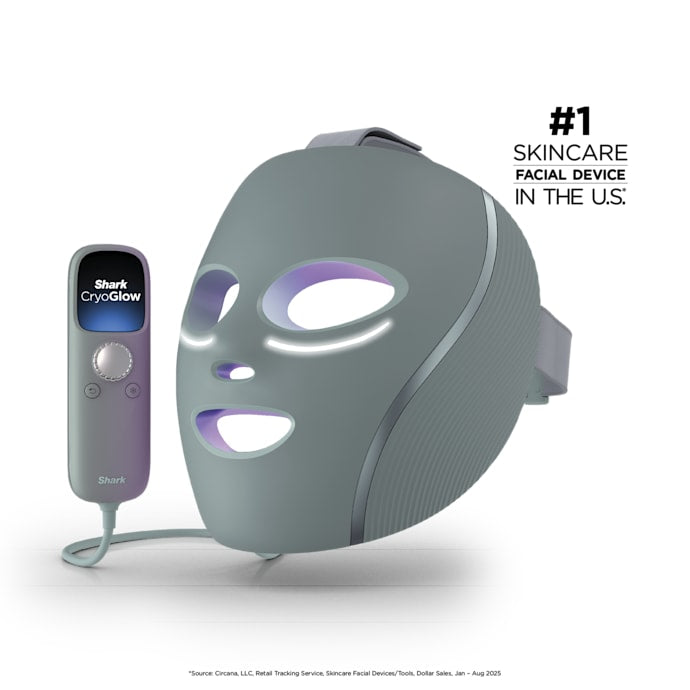 Shark-Ninja CryoGlow LED Face Mask in Frosted Green - Image 8