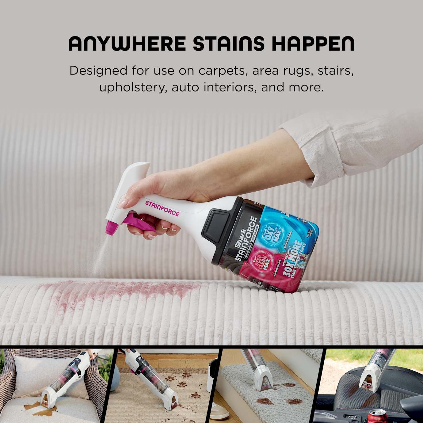 Shark-Ninja StainForce Dual-Formula Refill Cartridge + Spray Head - Image 9